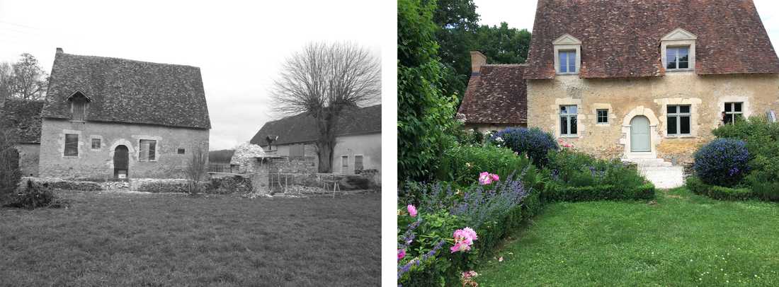Création d'un jardin de villégiature dans une maison du 16e siècle en Loire Atlantique
