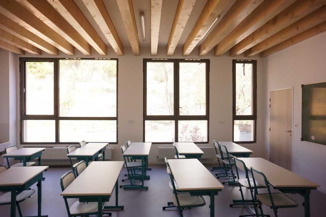 Salle de classe aménagée par un architecte à Nantes