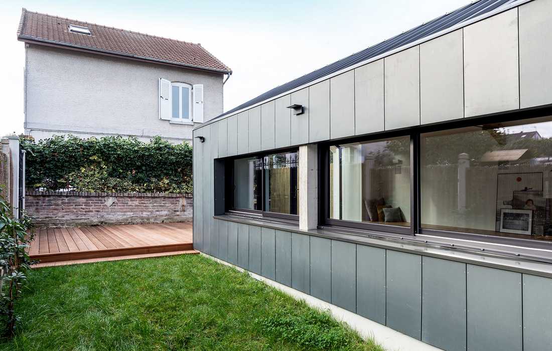 Extension d'une maison de ville conçu par architecte en Loire Atlantique